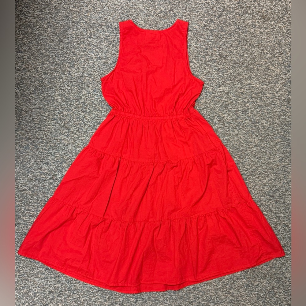 Universal Thread Cherry Red Tiered Sleeveless Max… - image 3